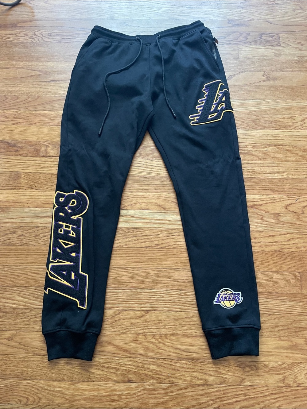 Pro Standards NBA Black Los Angeles Lakers Logo Jogger Pants